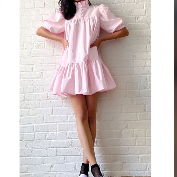AVAVAV Dresses & Skirts - AVAVAV Firenze Mini Ruffle Pink Dress Size XXS